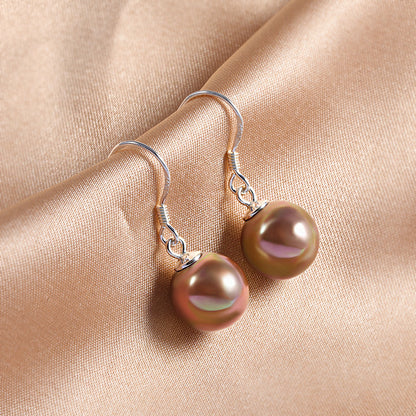 All-matching Opal Ear Hook 925 Sterling Silver Shell Pearl Earrings High-grade Female Earrings